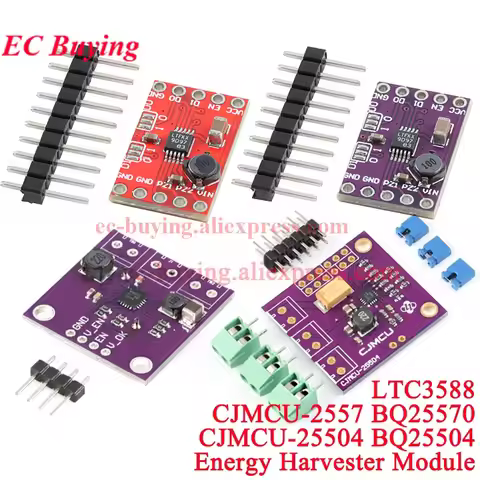 BQ25504 BQ25570 LTC3588 Energy Harvesting Module CJMCU Boost Converter Solar Photovoltaic Cell Manag