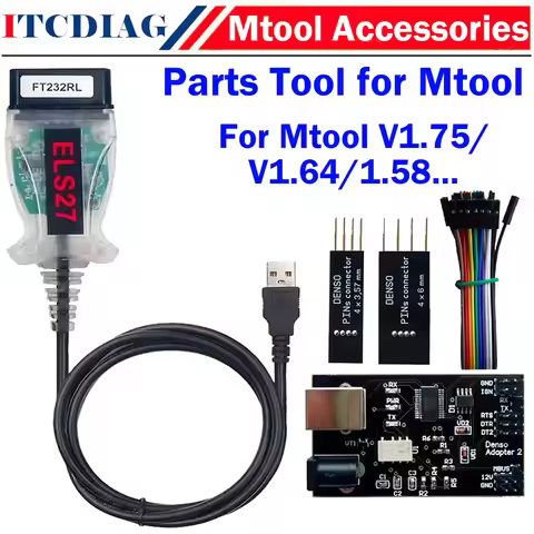 Mtool Accessories for All Version Mtool V1.75 V1.64 1.58 Mileage Adjustment Programmer Tool Denso Ad