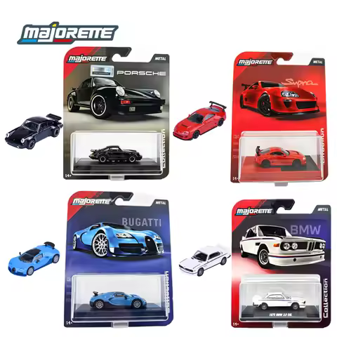 Majorette Diecast Car 1:64 Collection Series Exquisite High Fidelity 1975 BMW,1975 Porsche 930 Turbo