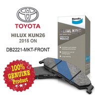 Original Bendix [DB2221MKT] Front Brake Pad - Toyota Hilux Kun26