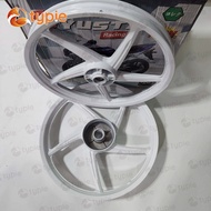 เวฟ125R ล้อแม็ก WAVE125R , WAVE100S 2005 5 ก้าน 1.40/1.60x17 หน้าดิสหลังดั้ม สีขาว ***5 ก้าน***