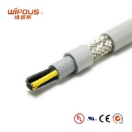 CE Control Cable H05VVC4V5-K 25.0 * 2C Elastomer Double Shielded Cable