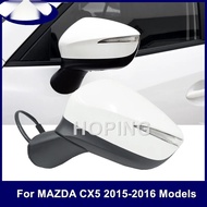 White Color Exterior Door Rearview Side Mirror Assy For Mazda CX-5 2015 2016 With Folding Heating Bl