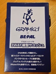 BE-PAL 日本露營雜誌紀念品BE PAL GRAMICCI 3WAY small bag souvenir BEPAL GRAMICCI 戶外露營細斜孭袋2018年11月出品