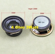 Black Akustik Speaker 3W 4Ohm 40mm External Magnetic 36mm High Quality
