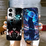 for OPPO A5i Pro A5 A5X Cartoon Gojo Satoru VS Sukuna Anime Jujutsu Kaisen Casing 6Y15 Black TPU Sof