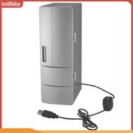 {bolilishp}  Portable USB Mini Fridge Dual-Use ABS Mini Heating Cooling Refrigerator Drink Cooler for Office
