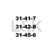 Nbr Oil Seals / Double Lips With Spring / TC Type / ID-31mm / 31X41X7 / 31X42X8 / 31X45X6