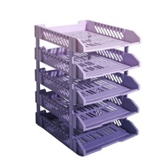 Gradient Color File Rack Office File Storage Rack Desktop File Storage Rack Storage Rack Multi-layer
