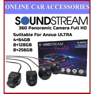 Soundstream 360° Car Camera Full HD 3D Seamless Surround View Camera AHD For Car Android Player