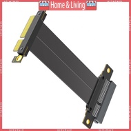 ci PCIE4 0 4X Right Angle Risers Card Extender 180 Degree to 90 Degree Ribbon Extender Card for Comp