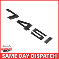 745i LETTERING REAR BOOT LID TRUNK BADGE EMBLEM FOR BMW 7 SERIES, MATT BLACK