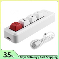 Macro-Programmable 4-Key Keyboard 4-Key Wired Hot-Swappable Keyboard Ergonomic Wired Design for PC/D
