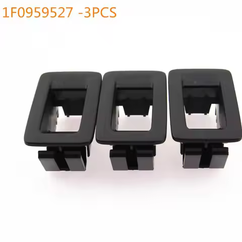 SCJYRXS Black Window Lifter Switch Frame Cover For Golf MK5 MK6 Passat B6 3C Leon CC Amarok Tiguan 1