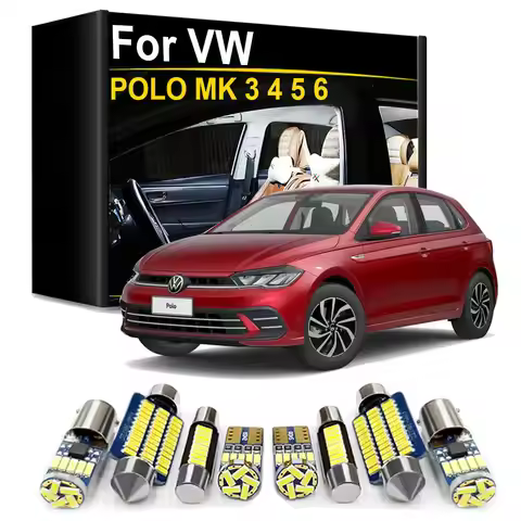 Interior LED Light Kit Canbus For VW POLO 3 4 5 6 6R 6C 9N 6N AW1 2004- 2016 2017 2018 2019 2020 202