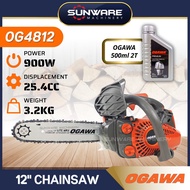 OGAWA OG4812 Petrol One Hand Chainsaw 12" / Ogawa 12" Mini Lightweight Petrol Gasoline Chain Saw
