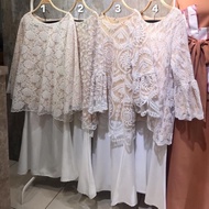 LAWA✨WOMAN BAJU KURUNG PLUS SIZE PRADA LACE MODEN STYLE KEBAYA NYONYA COTTON LINING
