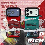 Down Jacket F1 Ferrari Racing Driver Label 3D Bread Soft Shell Phone Case Suitable For IPhone17 AIR 
