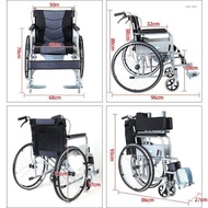 ST/🎫Wheelchair Manual Wheelchair Foldable and Portable Portable for the Elderly with Toilet Wheelchair for the Disabled