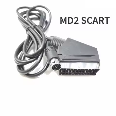 RGB Scart Lead Cable for PS2/PS3 Scart RGB Cable Sega -Mega Drive2 -Genesis 2 Megadrive 2 MD1/MD2 RG