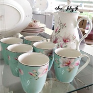 Vantage Jug Set 8pcs Tiffany Blue Magnolia