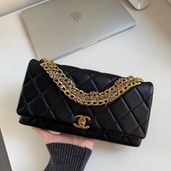 ✨Chanel 24c粉飾黑金鏈條cf 手提包 極致高級感