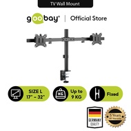 Goobay Dual Monitor Mount Fix - Black/Size M (17"-32")