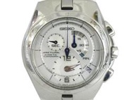 [專業] 動能錶 [SEIKO 378097] 精工 機械動能儲存錶[白色面+日期]/軍錶