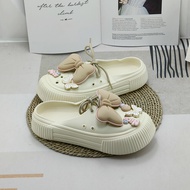 Sepatu Sandal Wanita Baim Sendal Jibbitz Sandal Wedges Sendal Selop Rubber Lucu Kekinian