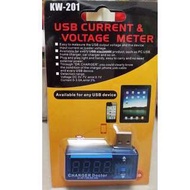USB充電電流電壓測試儀移動電源USB電壓電流表充電器數據線檢測器