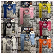 BNB CUSTOM GLOSSY BABY G BA110 BA120 BA130 + BUCKLE JAPAN + 2 PCS SPRING BAR FOR ORIGINAL GSHOCK