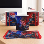 Max Verstappen Portrait F1 Mug - Oracle Red Bull Racing Driver Formula 1 Merch - Motorsport Fan Gift
