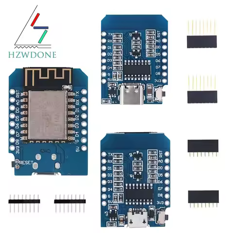 Type-C Micro USB D1 Mini NodeMcu ESP8266 ESP-12F Mini NodeMCU Lua 4M Bytes WiFi Module Wireless WiFi