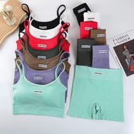 NEW fashion new Women Sports Bra Yoga Set Strings Backless Bra And Mid Waist Panties Bottom TERNO