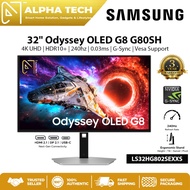 Samsung Odyssey OLED G8 32" 4K QD-OLED | 240Hz | 0.03ms | HDR400 | USB-C 96W | 3Y Warranty | LS32HG8