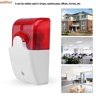 SA0HCR Sound Alarm, Lndicator Light Voice Burglar Alarm System Wired Strobe Siren, Durable Flashing 