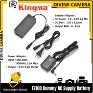 King Ma NP-FZ100 DR-FZ100-AUK Dummy Battery Kit Charger with AC Adaptor Power Supply for Sony