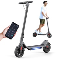 Smart Electric Scooter A6L Pro with 10" Shock Tires, E Scooters with Auto-Dark-Sensing Headlights, M