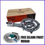 Kompor Gas Komersial 1 Tungku RINNAI TL-289RI / TL289RI / Api Biru Free Selang Paket