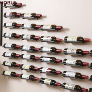 NOBLE Wine Rack, Wall Mounted Black/Gold Wine Bottle Holder, Support Shelf Stand Useful Hanging Meta
