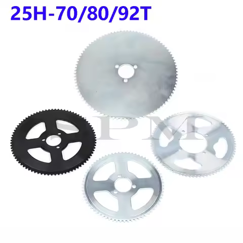 Rear sprocket 25H 47t 55t 62t 64t 66t 65t 68t 70t 72t 76t 80t 92t 26/29/54MM suitable for micro moto