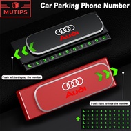 Audi Car Temporary Parking Phone Number Card Magnetic Number Plate Holder For A3 8l 8Y A1 Q5 TT mk2 
