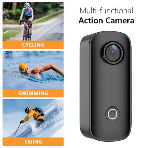 SJCAM C100 / C100Plus Mini Thumb Camera 1080P30FPS / 4K30FPS H.265 12MP 2.4G WiFi 30M Waterproof Cas