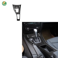3pcs Gear Panel Cigarette Storage Cover Carbon Fiber Interior Accessory For 05-12 BMW 3 Series E90 Car Trim