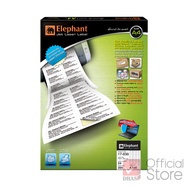 Elephant กระดาษสติ๊กเกอร์ สติ๊กเกอร์ เลเซอร์ No.17-030 ขนาด 70x36 มม. จำนวน 200 แผ่น/กล่อง