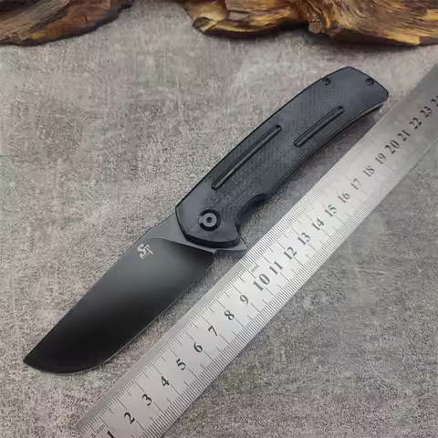 Newest Eafengrow Sitivien ST133 Real D2 Folding Knife Micarta Handle Flipper Outdoor EDC Camping Hun