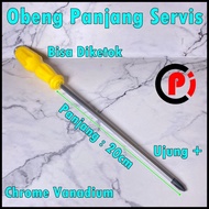 Obeng Panjang Ketok Untuk Servis Elektronik Panjang 20cm Mata Plus