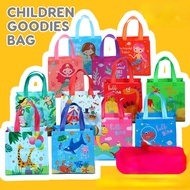 Kids Goodie Gift Bag for Birthday Parties Non-Woven Bags (Dino / Mermaid / Animal / Baby Shark)
