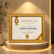 Photo Frame - Certificate Frame 21X30cm(A4) /25x35cm(B4)/ 30x42cm(A3) Desktop Wall Mount