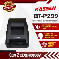 KASSEN BT-P299 58mm Thermal Cashier Receipt Printer BTP299/ P299 USB Bluetooth